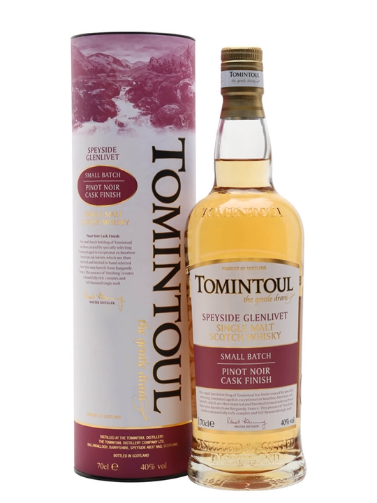 Tomintoul Pinot Noir Cask Finish Speyside Single Malt Scotch Whisky