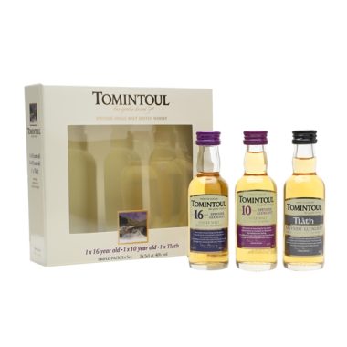 Tomintoul Tri-Pack / 40% / 10 Year Old, 16 Year Old & Tlath Speyside Whisky