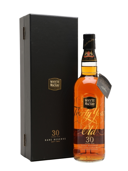 Whyte & Mackay 30 Year Old / Rare Reserve Blended Scotch Whisky