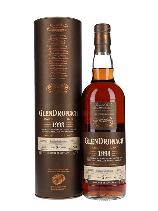 Glendronach 1993 / 26 Year Old / Sherry Cask / Exclusive to The Whisky Exchange Highland Whisky