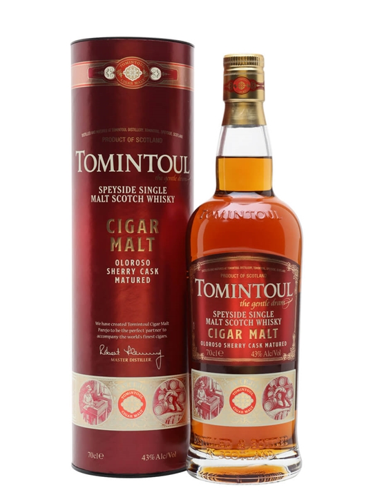 Tomintoul Cigar Malt / Sherry Cask Speyside Single Malt Scotch Whisky