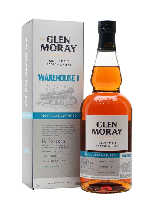 Glen Moray 2015 Rioja Matured / Warehouse 1 Release Speyside Whisky 1 Glen Moray 2015 Rioja Matured / Warehouse 1 Release Speyside Whisky