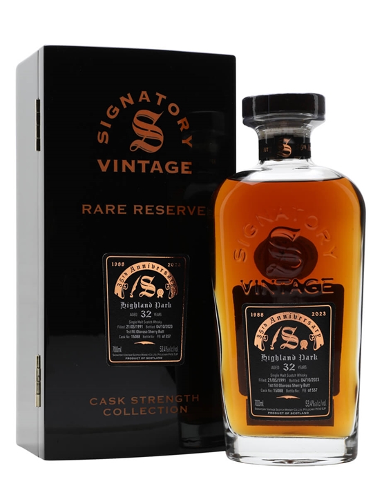 Highland Park 1991 / 32 Year Old / Signatory 35th Anniversary Island Whisky 1 Highland Park 1991 / 32 Year Old / Signatory 35th Anniversary Island Whisky
