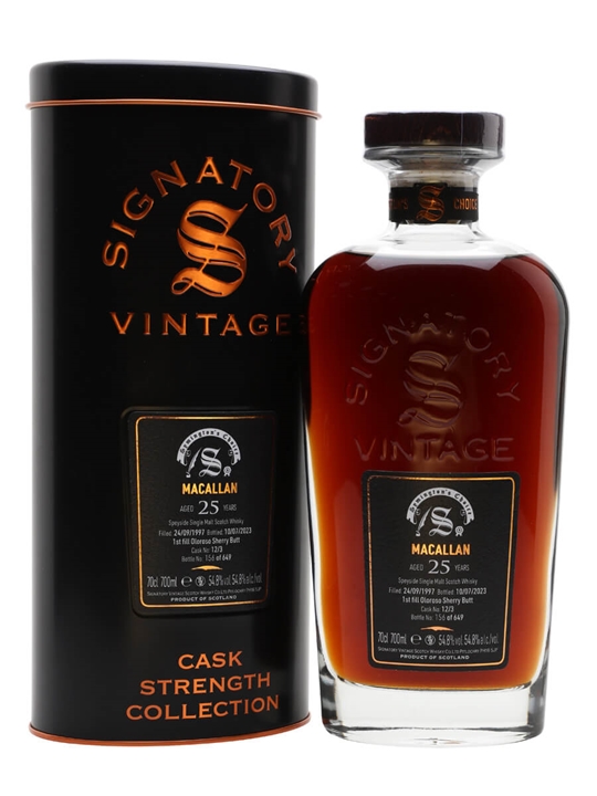 Macallan 1997 / 25 Year Old / Signatory Symington's Choice Speyside Whisky 1 Macallan 1997 / 25 Year Old / Signatory Symington's Choice Speyside Whisky