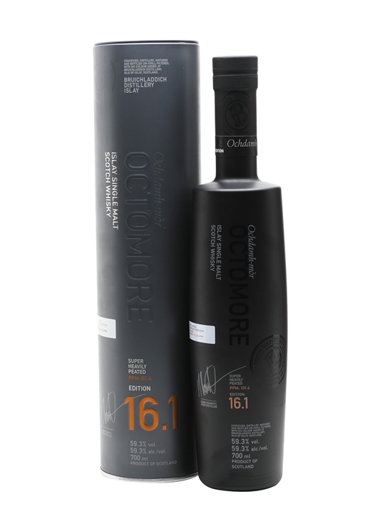 Octomore Edition 16.1 / 5 Year Old / Bourbon Cask / Scottish Barley Islay Whisky 1 Octomore Edition 16.1 / 5 Year Old / Bourbon Cask / Scottish Barley Islay Whisky