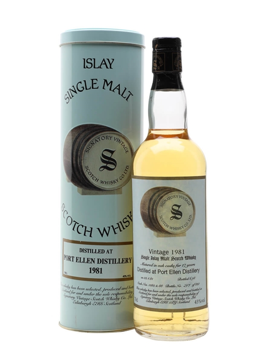 Port Ellen 1981 / 17 Year Old / Cask #1385/88 / Signatory Islay Whisky 1 Port Ellen 1981 / 17 Year Old / Cask #1385/88 / Signatory Islay Whisky