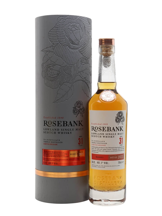 Rosebank 1991 / 31 Year Old / Release 2 / 2022 Edition Lowland Whisky 1 Rosebank 1991 / 31 Year Old / Release 2 / 2022 Edition Lowland Whisky