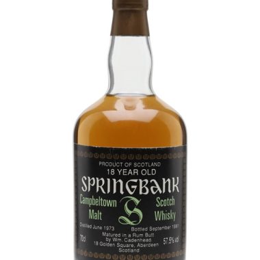 Springbank 1973 / 18 Year Old / Rum Butt / Cadenhead's Campbeltown Whisky