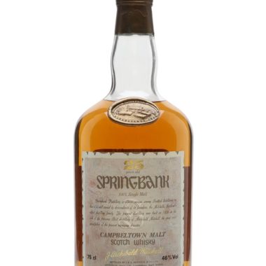 Springbank 25 Year Old / Dumpy Bottle / Bot.1980s Campbeltown Whisky