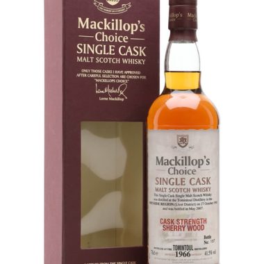 Tomintoul 1966 / Bot.2007 / Sherry Cask / MacKillop's Choice Speyside Whisky