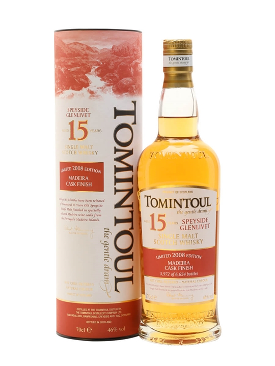 Tomintoul 2008 / 15 Year Old / Madeira Finish Speyside Whisky 1 Tomintoul 2008 / 15 Year Old / Madeira Finish Speyside Whisky