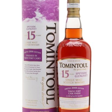 Tomintoul 2008 / 15 Year Old / Tawny Port Pipe Finish Speyside Whisky