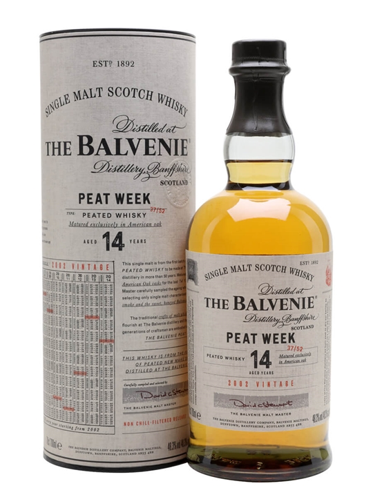 Balvenie 2002 Peat Week / 14 Year Old Speyside Whisky 1 Balvenie 2002 Peat Week / 14 Year Old Speyside Whisky