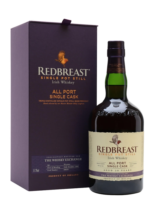 Redbreast 1989 / 30 Year Old / Port Finish / Exclusive to The Whisky Exchange 1 Redbreast 1989 / 30 Year Old / Port Finish / Exclusive to The Whisky Exchange