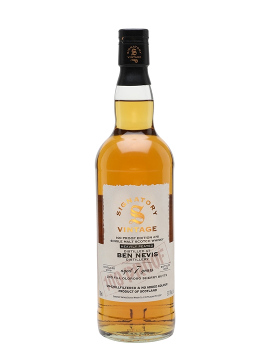 Ben Nevis 2019 / 7 Year Old / Signatory 100 Proof Edition #75 Highland Whisky 1 Ben Nevis 2019 / 7 Year Old / Signatory 100 Proof Edition #75 Highland Whisky