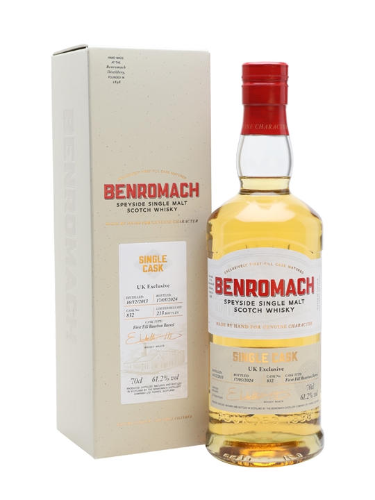Benromach 2013 / 10 Year Old / UK Exclusive Single Cask #832 Speyside Whisky 1 Benromach 2013 / 10 Year Old / UK Exclusive Single Cask #832 Speyside Whisky