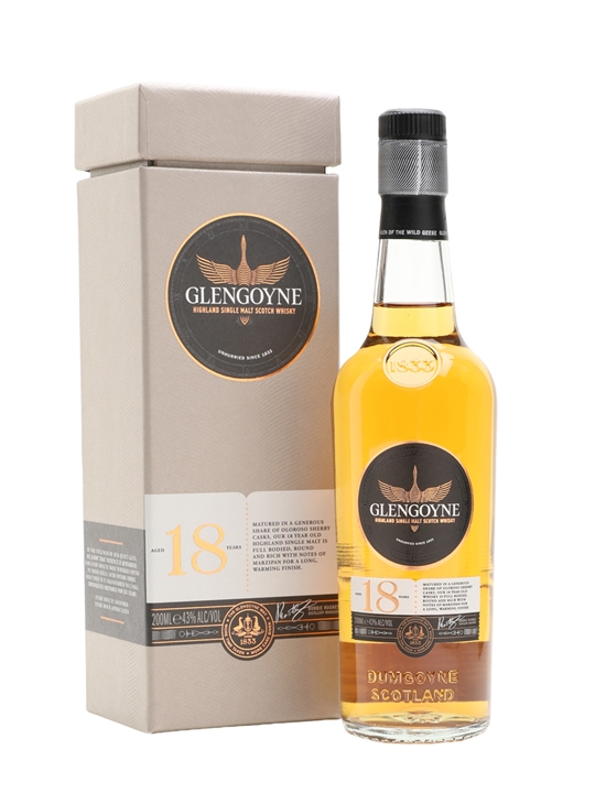 Glengoyne 18 Year Old / Small Bottle Highland Whisky 1 Glengoyne 18 Year Old / Small Bottle Highland Whisky