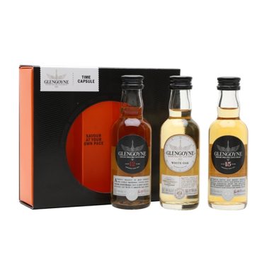 Glengoyne Time Capsule Mini Pack / White Oak 12 Year Old, 15 Year Old / 3x5cl Highland Whisky