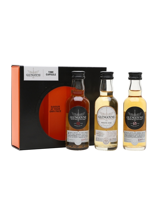 Glengoyne Time Capsule Mini Pack / White Oak 12 Year Old, 15 Year Old / 3x5cl Highland Whisky 1 Glengoyne Time Capsule Mini Pack / White Oak 12 Year Old, 15 Year Old / 3x5cl Highland Whisky