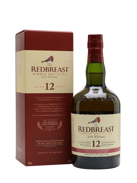 Redbreast 12 Year Old Single Pot Still Irish Whiskey 1 Redbreast 12 Year Old Single Pot Still Irish Whiskey