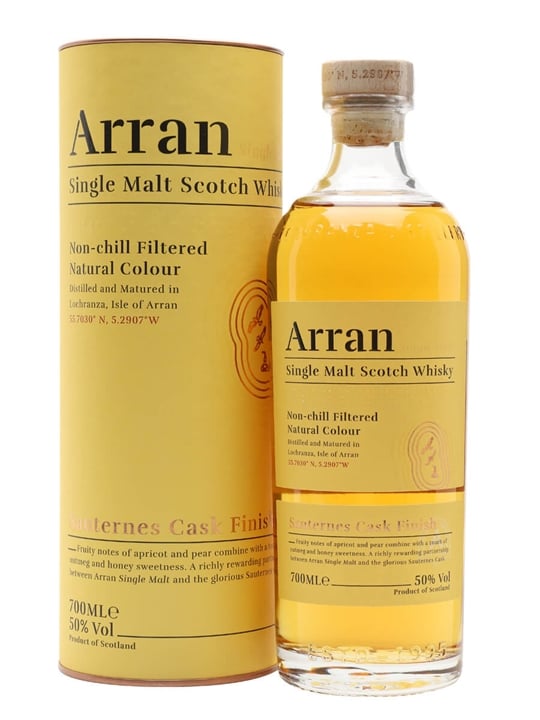 Arran Sauternes Cask Finish Island Single Malt Scotch Whisky 1 Arran Sauternes Cask Finish Island Single Malt Scotch Whisky