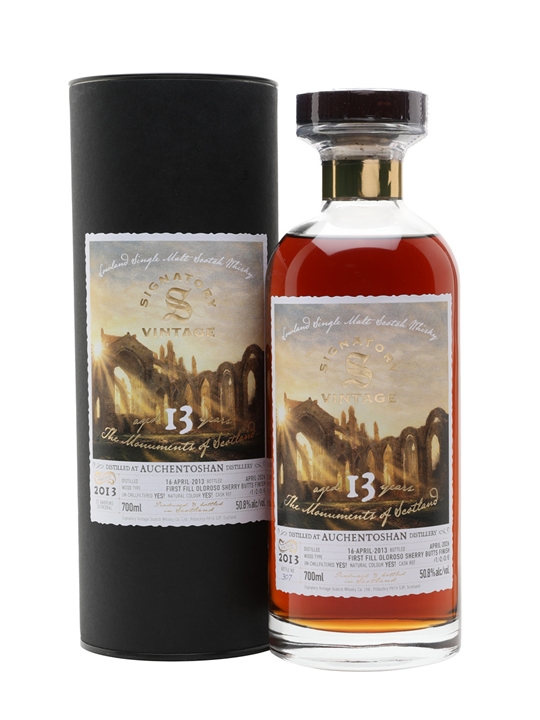 Auchentoshan 2013 / 13 Year Old / The Monuments of Scotland / Signatory Lowland Whisky 1 Auchentoshan 2013 / 13 Year Old / The Monuments of Scotland / Signatory Lowland Whisky