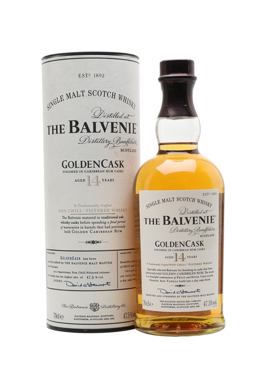 Balvenie 14 Year Old / Golden Cask Rum Finish Speyside Whisky 1 Balvenie 14 Year Old / Golden Cask Rum Finish Speyside Whisky
