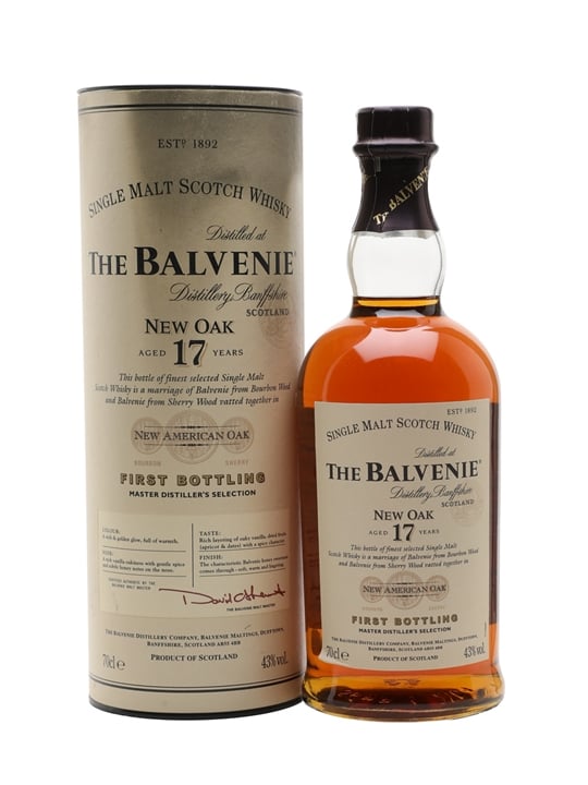 Balvenie 17 Year Old / New Oak Speyside Single Malt Scotch Whisky 1 Balvenie 17 Year Old / New Oak Speyside Single Malt Scotch Whisky
