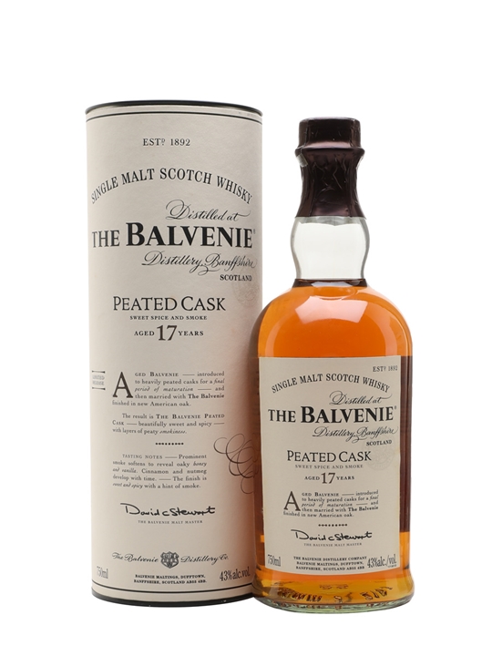 Balvenie 17 Year Old / Peated Cask Speyside Single Malt Scotch Whisky 1 Balvenie 17 Year Old / Peated Cask Speyside Single Malt Scotch Whisky