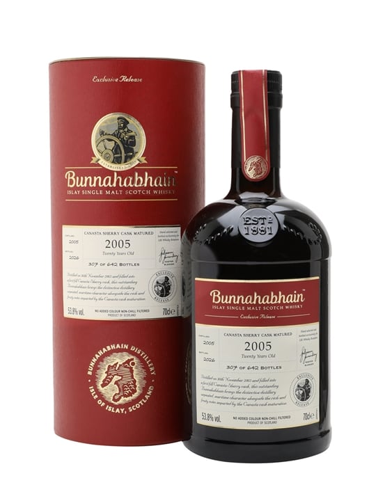 Bunnahabhain 2005 / 20 Year Old / Canasta Cream Sherry Cask Islay Whisky 1 Bunnahabhain 2005 / 20 Year Old / Canasta Cream Sherry Cask Islay Whisky