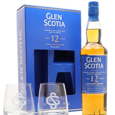 Glen Scotia 12 Year Old Glass Set Campbeltown Whisky