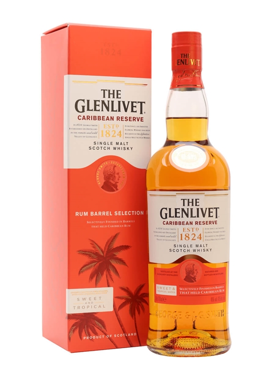 Glenlivet Caribbean Reserve / Gift Box Speyside Whisky 1 Glenlivet Caribbean Reserve / Gift Box Speyside Whisky