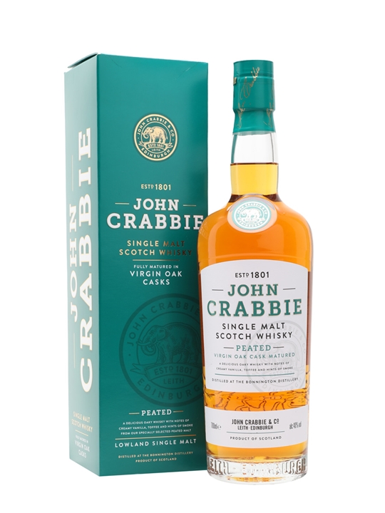 John Crabbie Virgin Oak Peated Single Malt Scotch Whisky Lowland Whisky 1 John Crabbie Virgin Oak Peated Single Malt Scotch Whisky Lowland Whisky