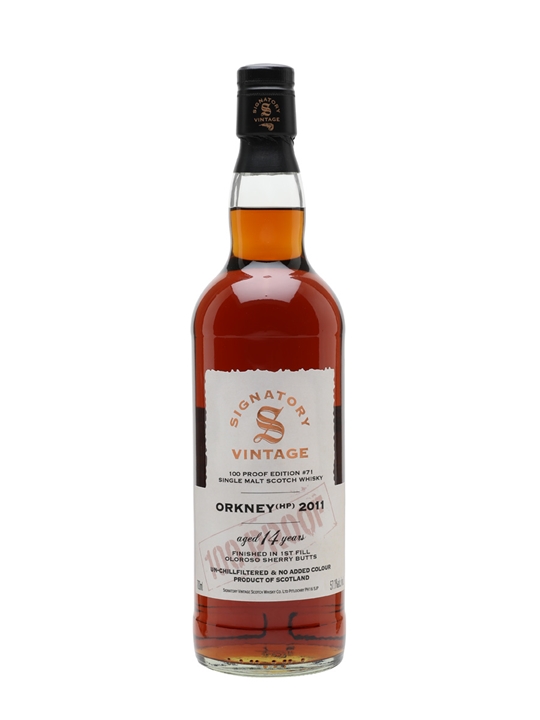 Orkney (HP) 2011 / 14 Year Old / Signatory 100 Proof Edition 71 Island Whisky 1 Orkney (HP) 2011 / 14 Year Old / Signatory 100 Proof Edition 71 Island Whisky
