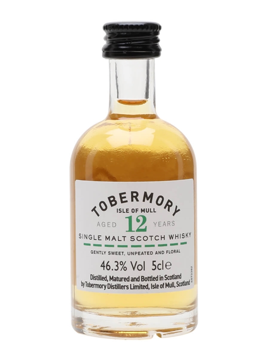 Tobermory 12 Year Old Miniature Island Single Malt Scotch Whisky 1 Tobermory 12 Year Old Miniature Island Single Malt Scotch Whisky