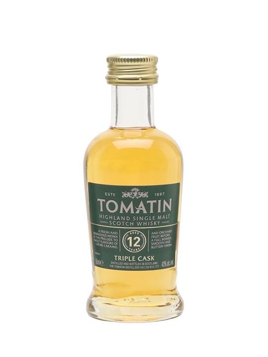 Tomatin 12 Year Old Miniature Highland Single Malt Scotch Whisky 1 Tomatin 12 Year Old Miniature Highland Single Malt Scotch Whisky