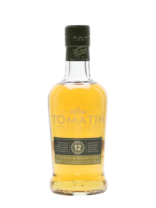 Tomatin 12 Year Old / Small Bottle Highland Single Malt Scotch Whisky 1 Tomatin 12 Year Old / Small Bottle Highland Single Malt Scotch Whisky