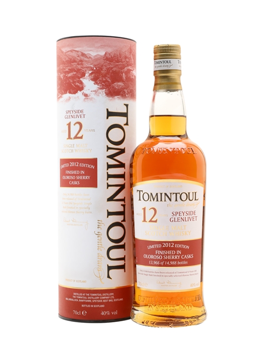 Tomintoul 2012 / 12 Year Old / Oloroso Sherry Finish Speyside Whisky 1 Tomintoul 2012 / 12 Year Old / Oloroso Sherry Finish Speyside Whisky