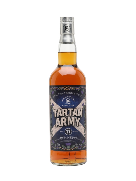Ben Nevis 11 Year Old Tartan Army / Signatory Highland Whisky