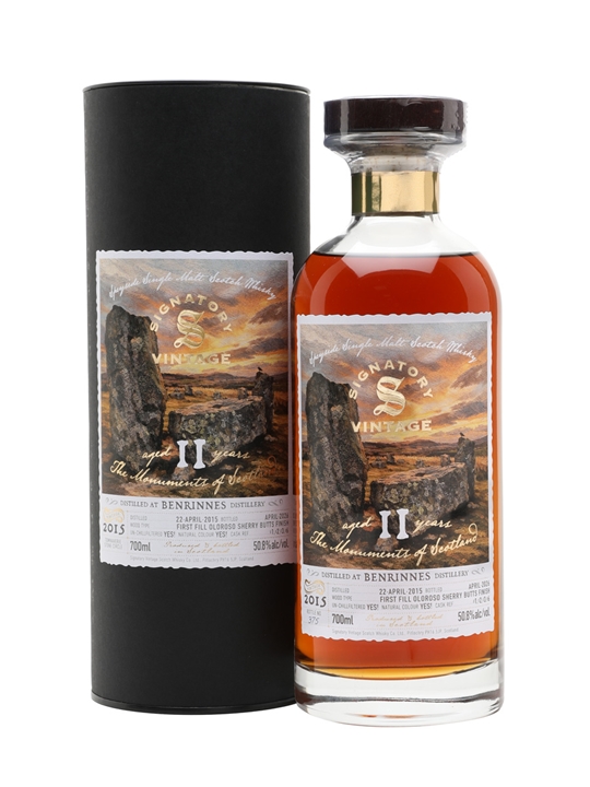 Benrinnes 2015 / 11 Year Old / The Monuments of Scotland / Signatory Speyside Whisky