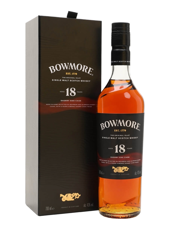 Bowmore 18 Year Old Sherry Oak Islay Single Malt Scotch Whisky