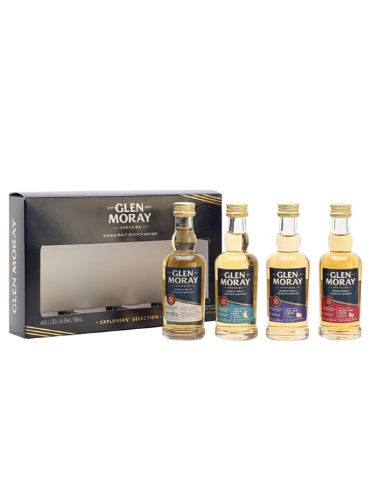 Glen Moray Classic Range Miniature Gift Set / 4x5cl Speyside Whisky
