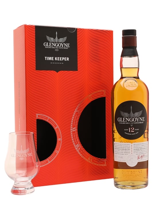 Glengoyne 12 Year Old / Time Keeper Gift Set Highland Whisky