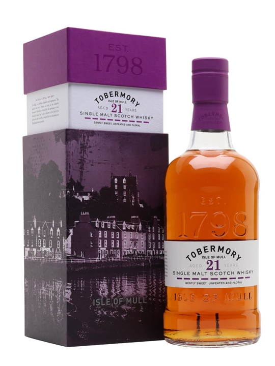 Tobermory 21 Year Old / Oloroso Sherry Finish Island Whisky 1 Tobermory 21 Year Old / Oloroso Sherry Finish Island Whisky