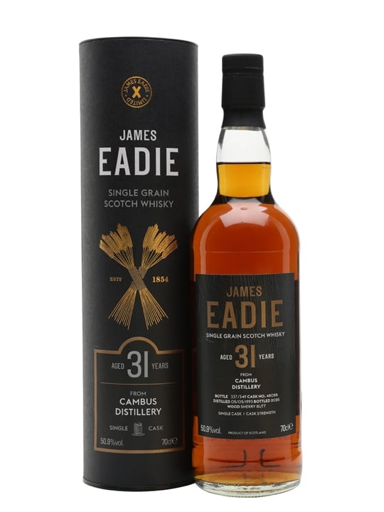 Cambus 1993 / 31 Year Old / James Eadie Single Grain Scotch Whisky