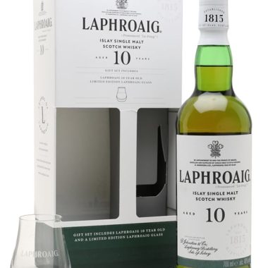 Laphroaig 10 Year Old Glass Pack Islay Single Malt Scotch Whisky