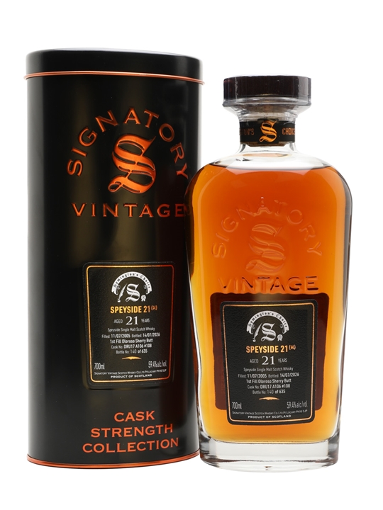Speyside (M) 2005 / 21 Year Old / Sherry Cask 108 / Signatory Symington's Choice Speyside Whisky