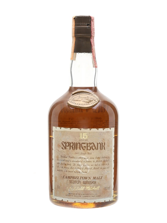 Springbank 15 Year Old / Dumpy Bottle / Bot.1980s Campbeltown Whisky