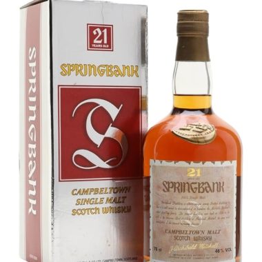 Springbank 21 Year Old / Dumpy Bottle / Bot.1990s Campbeltown Whisky