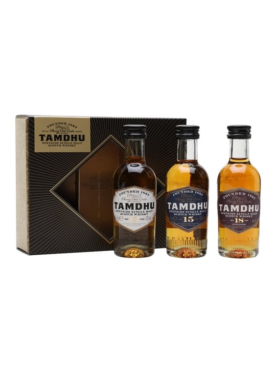 Tamdhu Miniature Gift Set (12, 15, 18 Year Old) / 3x5cl Speyside Whisky